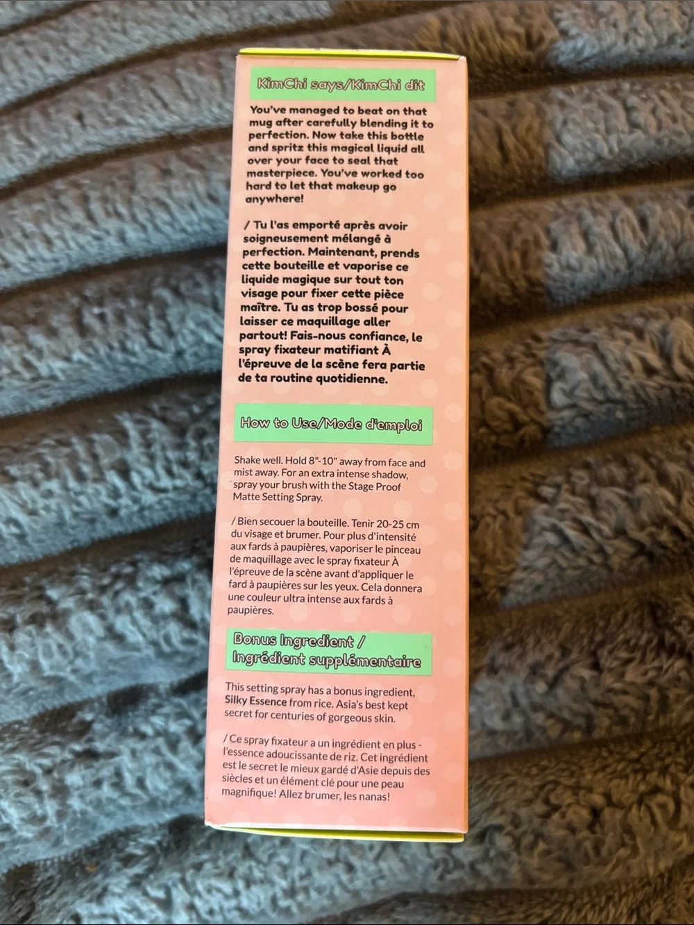 KimChi chic stage proof matte setting spray 3.55 floz